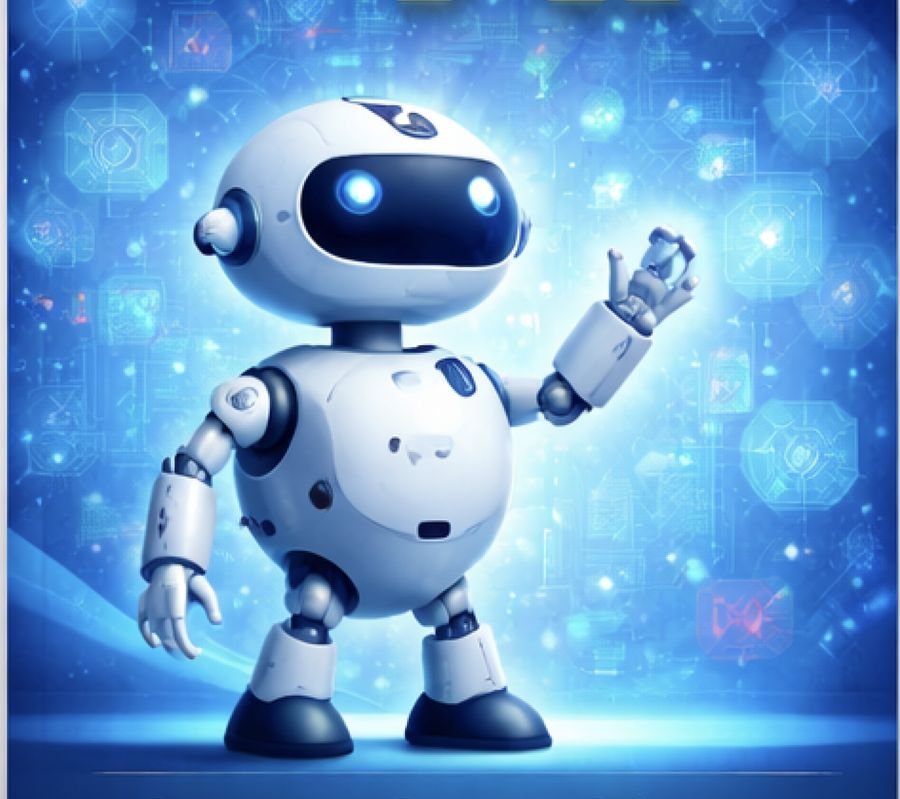 Friendly robot illustration